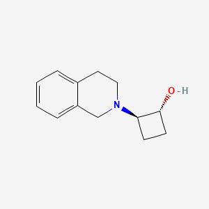 trans-2-(1,2,3,4-Tetrahydroisoquinolin-2-yl)cyclobutan-1-ol