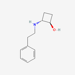 trans-2-[(2-Phenylethyl)amino]cyclobutan-1-ol