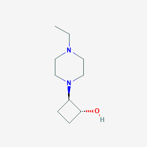 trans-2-(4-Ethylpiperazin-1-yl)cyclobutan-1-ol