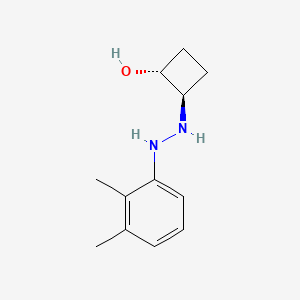 trans-2-[2-(2,3-Dimethylphenyl)hydrazin-1-yl]cyclobutan-1-ol