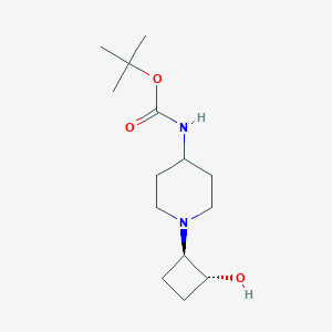 tert-butyl N-{1-[trans-2-hydroxycyclobutyl]piperidin-4-yl}carbamate