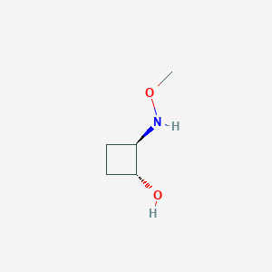 trans-2-(Methoxyamino)cyclobutan-1-ol