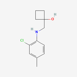 1-{[(2-Chloro-4-methylphenyl)amino]methyl}cyclobutan-1-ol