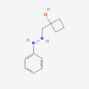 1-[(2-Phenylhydrazin-1-yl)methyl]cyclobutan-1-ol