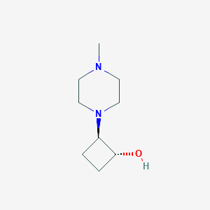 trans-2-(4-Methylpiperazin-1-yl)cyclobutan-1-ol