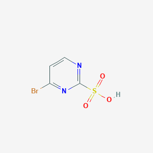 molecular formula C4H3BrN2O3S B14855247 4-Bromopyrimidine-2-sulfonic acid CAS No. 1209459-89-1