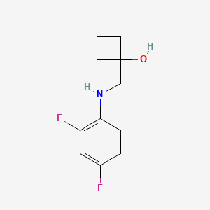 1-{[(2,4-Difluorophenyl)amino]methyl}cyclobutan-1-ol