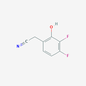 molecular formula C8H5F2NO B14855364 3,4-Difluoro-2-hydroxyphenylacetonitrile 