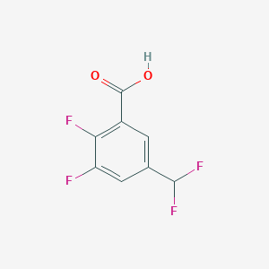 molecular formula C8H4F4O2 B14855367 5-(Difluoromethyl)-2,3-difluorobenzoic acid 