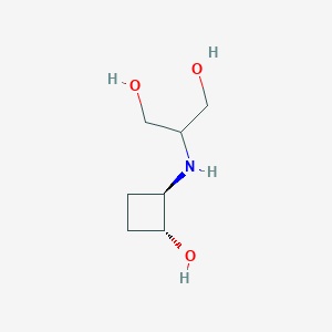 2-{[trans-2-Hydroxycyclobutyl]amino}propane-1,3-diol