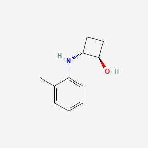 molecular formula C11H15NO B1485539 trans-2-[(2-Methylphenyl)amino]cyclobutan-1-ol CAS No. 2150124-11-9