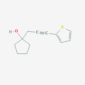 1-[3-(Thiophen-2-yl)prop-2-yn-1-yl]cyclopentan-1-ol