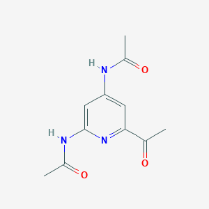 molecular formula C11H13N3O3 B14855797 N-[2-Acetyl-6-(acetylamino)pyridin-4-YL]acetamide CAS No. 1393532-92-7