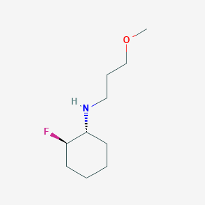 molecular formula C10H20FNO B1485590 (1R,2R)-2-fluoro-N-(3-methoxypropyl)cyclohexan-1-amine CAS No. 2165579-15-5