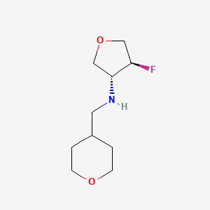 (3R,4S)-4-fluoro-N-[(oxan-4-yl)methyl]oxolan-3-amine