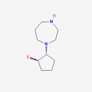 1-[(1R,2R)-2-fluorocyclopentyl]-1,4-diazepane
