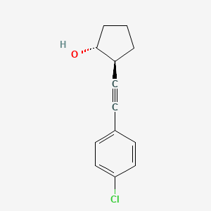 (1R,2S)-2-[2-(4-chlorophenyl)ethynyl]cyclopentan-1-ol