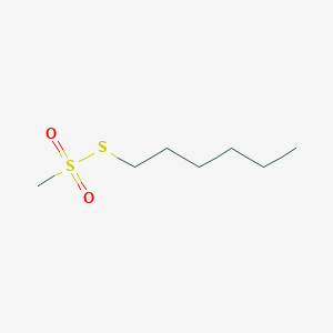 molecular formula C7H16O2S2 B014856 1-Methylsulfonylsulfanylhexane CAS No. 53603-16-0