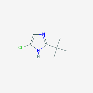 molecular formula C7H11ClN2 B14856037 2-Tert-butyl-5-chloro-1H-imidazole 