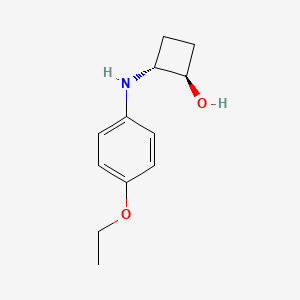 molecular formula C12H17NO2 B1485613 trans-2-[(4-Ethoxyphenyl)amino]cyclobutan-1-ol CAS No. 2159554-84-2