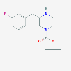 molecular formula C16H23FN2O2 B14856155 Tert-butyl 3-(3-fluorobenzyl)piperazine-1-carboxylate 
