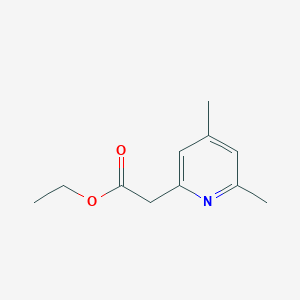 molecular formula C11H15NO2 B14856160 Ethyl (4,6-dimethylpyridin-2-YL)acetate 