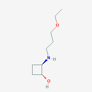 molecular formula C9H19NO2 B1485621 trans-2-[(3-Ethoxypropyl)amino]cyclobutan-1-ol CAS No. 2165928-95-8