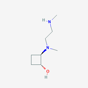 molecular formula C8H18N2O B1485622 trans-2-{Methyl[2-(methylamino)ethyl]amino}cyclobutan-1-ol CAS No. 2165006-57-3
