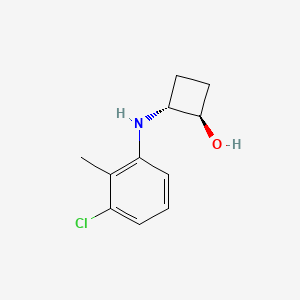 molecular formula C11H14ClNO B1485623 trans-2-[(3-Chloro-2-methylphenyl)amino]cyclobutan-1-ol CAS No. 2154273-34-2