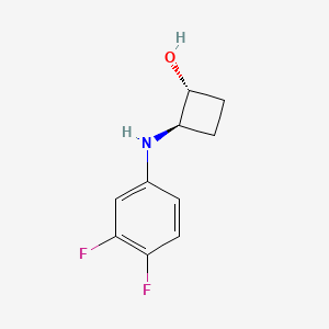 molecular formula C10H11F2NO B1485624 trans-2-[(3,4-Difluorophenyl)amino]cyclobutan-1-ol CAS No. 2165890-71-9
