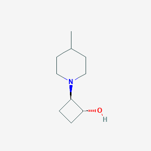 molecular formula C10H19NO B1485630 trans-2-(4-Methylpiperidin-1-yl)cyclobutan-1-ol CAS No. 2151000-97-2