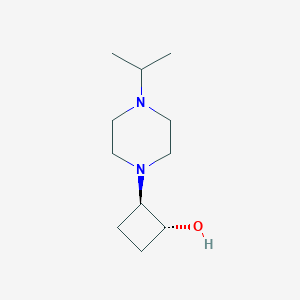 molecular formula C11H22N2O B1485639 trans-2-[4-(Propan-2-yl)piperazin-1-yl]cyclobutan-1-ol CAS No. 2166178-37-4