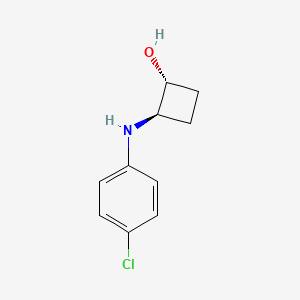 molecular formula C10H12ClNO B1485640 trans-2-[(4-Chlorophenyl)amino]cyclobutan-1-ol CAS No. 2149368-10-3