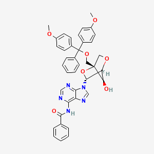 molecular formula C39H35N5O7 B14856401 N-[9-[(1S,3R,4S,7R)-1-[[bis(4-methoxyphenyl)-phenylmethoxy]methyl]-7-hydroxy-2,5-dioxabicyclo[2.2.1]heptan-3-yl]purin-6-yl]benzamide 