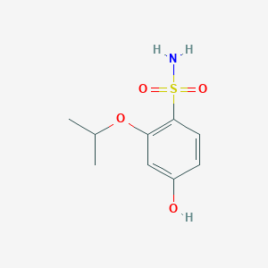 molecular formula C9H13NO4S B14856421 4-Hydroxy-2-isopropoxybenzenesulfonamide 