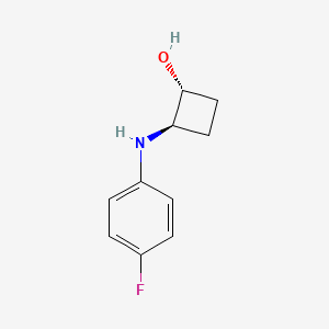 molecular formula C10H12FNO B1485643 trans-2-[(4-Fluorophenyl)amino]cyclobutan-1-ol CAS No. 2158722-57-5
