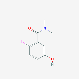 molecular formula C9H10INO2 B14856431 5-Hydroxy-2-iodo-N,N-dimethylbenzamide 
