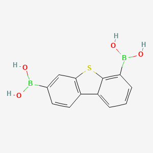 molecular formula C12H10B2O4S B14856439 Dibenzothiophene-3,6-diboronic acid 
