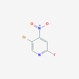 molecular formula C5H2BrFN2O2 B14856481 5-Bromo-2-fluoro-4-nitropyridine 
