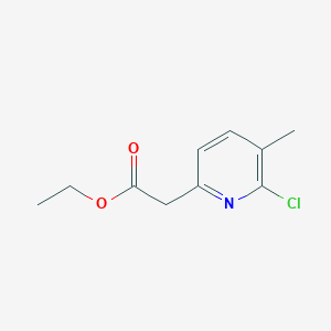 molecular formula C10H12ClNO2 B14856684 Ethyl (6-chloro-5-methylpyridin-2-YL)acetate 