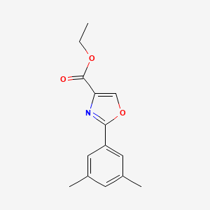 molecular formula C14H15NO3 B14856715 Ethyl 2-(3,5-dimethylphenyl)oxazole-4-carboxylate CAS No. 886369-19-3