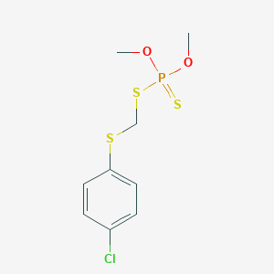 molecular formula C9H12ClO2PS3 B148568 Methyl trithion CAS No. 953-17-3