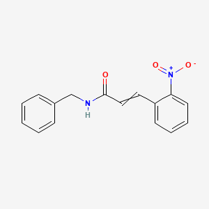 molecular formula C16H14N2O3 B14856858 N-benzyl-3-(2-nitrophenyl)prop-2-enamide 