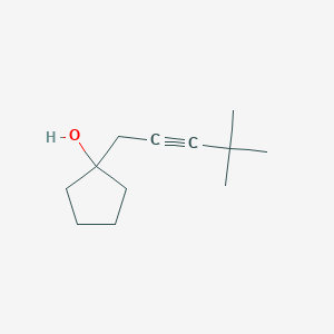 molecular formula C12H20O B1485697 1-(4,4-Dimethylpent-2-yn-1-yl)cyclopentan-1-ol CAS No. 2098039-46-2