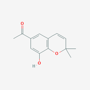 molecular formula C13H14O3 B014857 De-O-methylacetovanillochromene CAS No. 67667-62-3