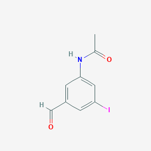 molecular formula C9H8INO2 B14857155 N-(3-Formyl-5-iodophenyl)acetamide 