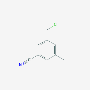 molecular formula C9H8ClN B14857251 3-(Chloromethyl)-5-methylbenzonitrile 