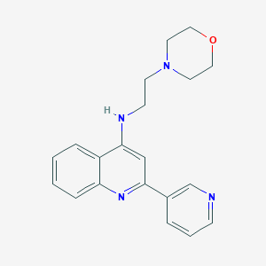 molecular formula C20H22N4O B14857339 N-(2-Morpholinoethyl)-2-(pyridin-3-yl)quinolin-4-amine 