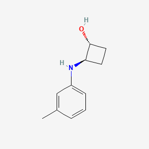 molecular formula C11H15NO B1485735 trans-2-[(3-Methylphenyl)amino]cyclobutan-1-ol CAS No. 2165518-55-6