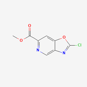 molecular formula C8H5ClN2O3 B14857435 Methyl 2-chloro[1,3]oxazolo[4,5-C]pyridine-6-carboxylate 